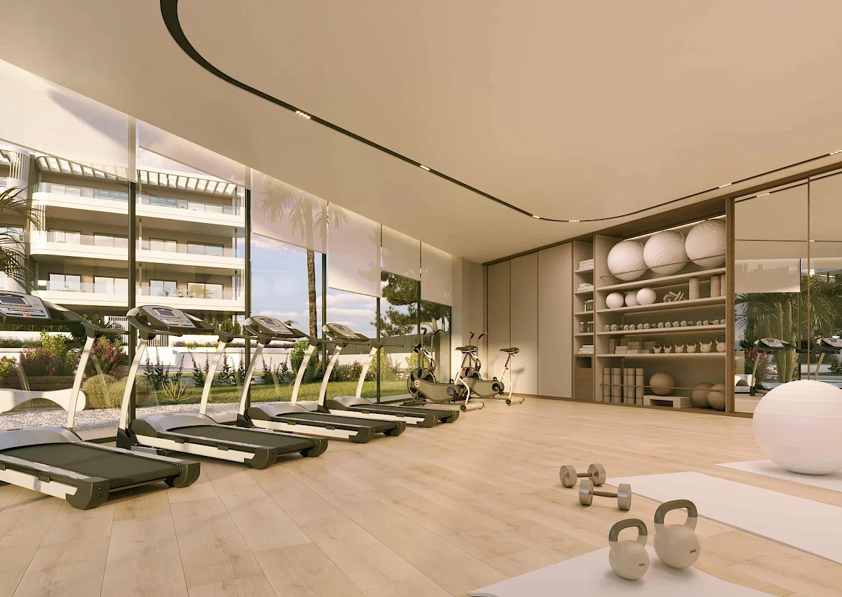 Fitnessruimte van het complex